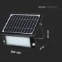 Zwarte Solar schijnwerpers - IP65 - 10W - 1100 Lumen - 4000K