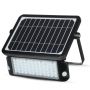 Zwarte Solar schijnwerpers - IP65 - 10W - 1100 Lumen - 4000K