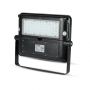 Zwarte Solar schijnwerpers - IP65 - 10W - 1100 Lumen - 4000K