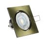 LED Spotlights - Recessed Fitting - GU10 - IP20 - Gold  - Model No: - VT-779-SG-SQ