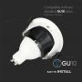 LED Spotlights - Recessed Fitting - GU10 - IP20 - White+Black - Model No: - VT-884-W