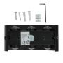 Black LED Wall Lights - Semi - Oval - Bridgelux - IP54 - 6W - 540 Lumens - 3000K