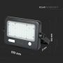 Black Solar Floodlights - IP65 - 10W - 1100 Lumens - 4000K