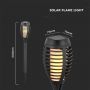 Solar Stick Lights - Flame Lights - Black - IP44 - 1W - 2200K