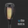 Solar Stick Lights - Flame Lights - Black - IP44 - 1W - 2200K