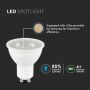 GU10 White LED Spotlights - Lens 110° - Samsung - IP20 - 8W - 720 Lumens - 3000K - 5 Years