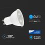 GU10 White LED Spotlights - Lens 110° - Samsung - IP20 - 8W - 720 Lumens - 3000K - 5 Years