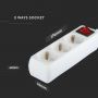 Adapters & Sockets - Extension Sockets Switch - IP20 - White