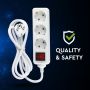 Adapters & Sockets - Extension Sockets Switch - IP20 - White