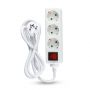 Adapters & Sockets - Extension Sockets Switch - IP20 - White