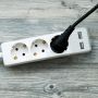 3 Ways Extension Sockets - USB - IP20 - White - 5 m wire