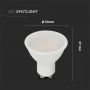 GU10 Milky White LED Spotlights - 110° - Samsung - IP20 - 10W - 1000 Lumens - 3000K - 5 Years