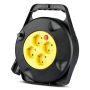 Retractable Extension Sockets - IP20 - 10 m wire - 4 Ways - Heavy Duty - Cable Reel