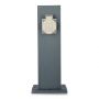 2 Ways Garden Sockets - IP44 - Dark Grey