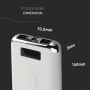 Wireless Power Bank - Display - 10000mAh - White - IP20