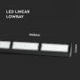 Blac k Linear LED Highbays - Lowbays - Samsung - IP54 - 200 - 24000 Lumens - 4000K - 5 Years