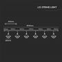 LED String Lights - IP65 - Black - 5 Years - Model No: - VT-717S