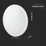 Slim LED Dome Lights - Samsung - 270mm - IP65 - White - 12W - 1440 Lumens - 4000K - 5 Years