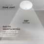 Slim LED Dome Lights - Samsung - 270mm - IP65 - White - 12W - 1440 Lumens - 4000K - 5 Years