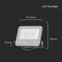 Black LED Floodlights - IP65 - 30W - 5550 Lumens - 6500K