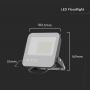 Black LED Floodlights - 185lm/w - IP65 - 50W - 9250 Lumens - 4000K