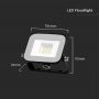 Black LED Floodlights - Samsung - IP65 - 10W - 735 Lumens - 4000K - 5 Years