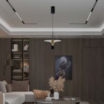 Designer Ceiling Lights - Designer Hanging Lights - IP20 - Black+Gold Body - 9 Watts - 1000 Lumens - 3000K