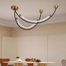 Designer Ceiling Lights - IP20 - Black+Brass Body - 20 Watts - 2500 Lumens - 3000K