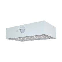 Solar Wall Lights - Sensor - IP65 - White Body - 3 Watts - 350 Lumens - 4000K+3000K