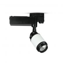 LED Tracklights - Black & White Tracklights - IP20 - Black+White - 10 Watts - 800 Lumens - 6000K - 5 Years