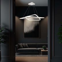 Designer Ceiling Lights - Designer Hanging Lights - IP20 - White Body - 48 Watts - 5150 Lumens - 3000K