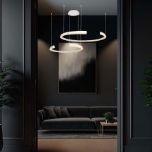 Designer Ceiling Lights - Designer Hanging Lights - IP20 - White Body - 48 Watts - 5150 Lumens - 3000K