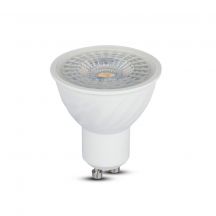 GU10 White LED Spotlights - Samsung - Lens 110° - IP20 - 6.5W - 480 Lumens - 4000K - 5 Years