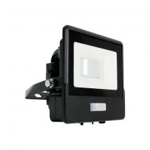 LED Floodlights with PIR Sensor - Black - Samsung - IP65 - 10W - 735 Lumens - 6500K - 5 Years