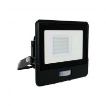 LED Floodlights with PIR Sensor - Black - Samsung - IP65 - 20W - 1510 Lumens - 3000K - 5 Years