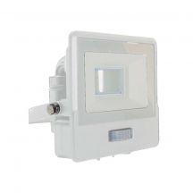 LED Floodlights with PIR Sensor - Samsung - IP65 - White - 10W - 735 Lumens - 4000K - 5 Years