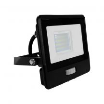 LED Floodlights with PIR Sensor - Black - Samsung - IP65 - 20W - 1510 Lumens - 4000K - 5 Years