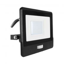 LED Floodlights with PIR Sensor - Black - Samsung - IP65 - 30W - 2340 Lumens - 3000K - 5 Years