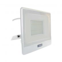 LED Floodlights with PIR Sensor - Samsung - IP65 - White - 50W - 4000 Lumens - 6500K - 5 Years