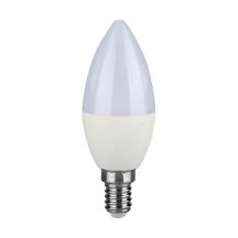 E14 LED Bulbs - Candle - Samsung - IP20 - White - 4.5W - 470 Lumens - 3000K - 5 Years