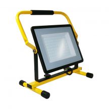 LED Floodlights with H Stand - Samsung - Black+Yellow - IP65 - 100W - 8200 Lumens - 6500K - 5 Years