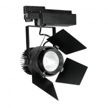 LED Tracklights -  Shutter Tracklights - Samsung - IP20 - Black - 33 Watts - 3000 Lumens - 3000K - 5 Years