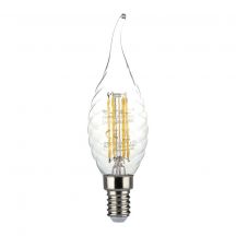 LED Bulbs - Candle E14 - IP20 - Transparent - 4 Watts - 400 Lumens - 3000K - 2 Years - Model No: - VT-1995-N