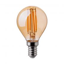 E14 LED Bulbs - Amber - Golf - IP20 - 4W - 350 Lumens - 2200K