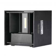 Square LED Wall Lights - Bridgelux - Black - IP65 - 5W - 700 Lumens - 3000K