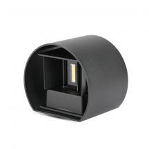 Round LED Wall Lights - Bridgelux - IP65 - Black - 5W - 700 Lumens - 3000K