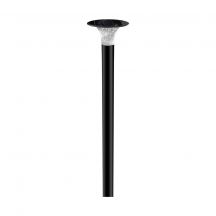 Solar Lights - Pillar Light Sensor - IP65 - Black - 15 Watts - 2200 Lumens - 6000K+4000K - Model No: - VT-413-B