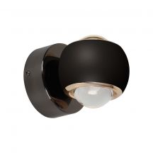 LED Wall Lights - Round - IP20 - Black Body - 10 Watts - 950 Lumens - 3000K