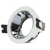 LED Spotlights - Recessed Fitting - GU10 - IP20 - White+Chrome - Model No: - VT-872-WC