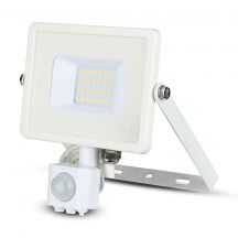 Rotatable LED Floodlights with PIR Sensor - Samsung - IP65 - White - 20W - 1600 Lumens - 6400K - 5 Years